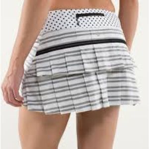 Twin Stripe Black Pacesetter skirt